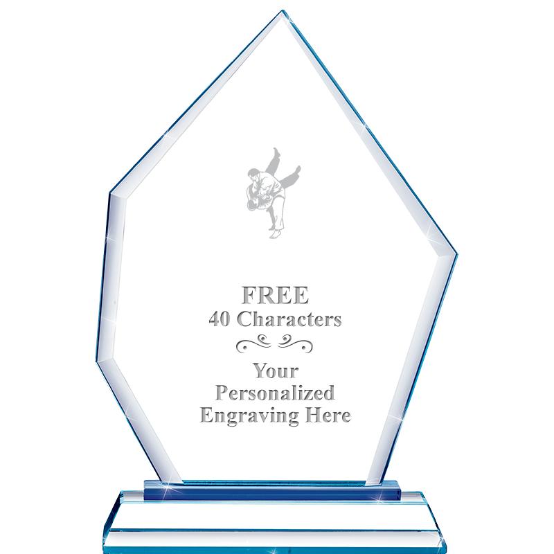 8" BLUE EMPHASIS PEAK CRYSTAL