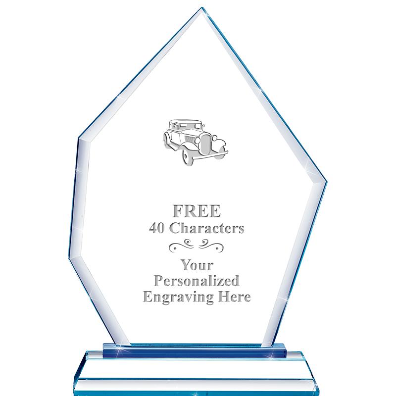 8" BLUE EMPHASIS PEAK CRYSTAL