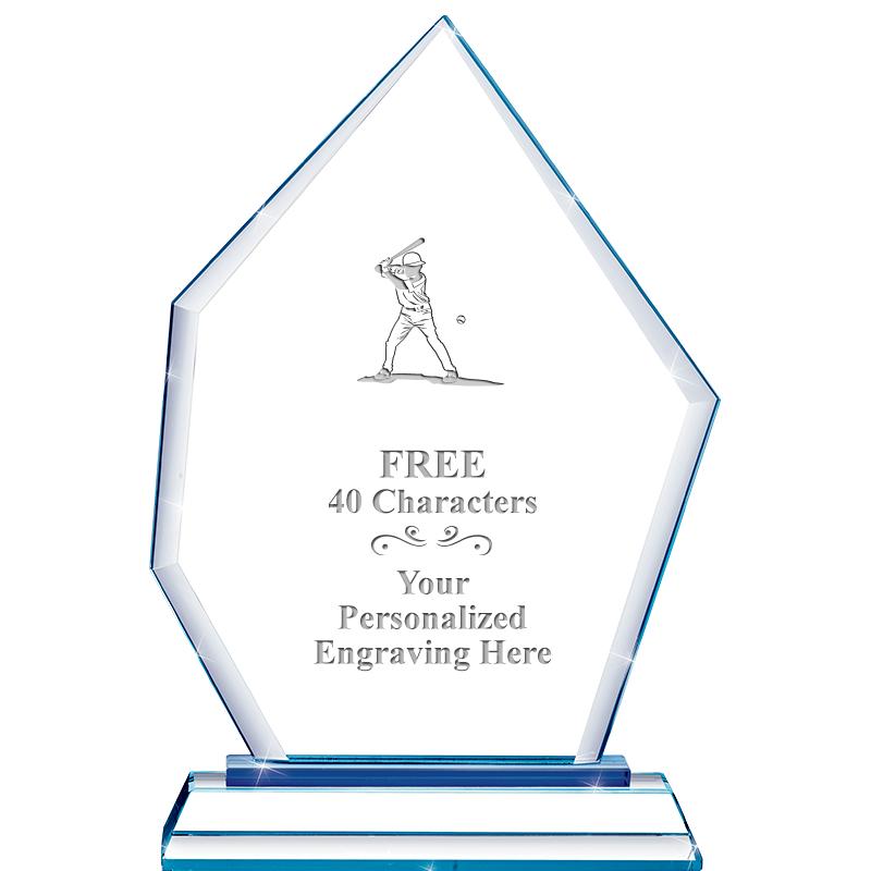 8" BLUE EMPHASIS PEAK CRYSTAL