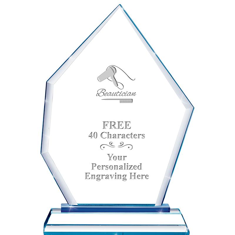 8" BLUE EMPHASIS PEAK CRYSTAL