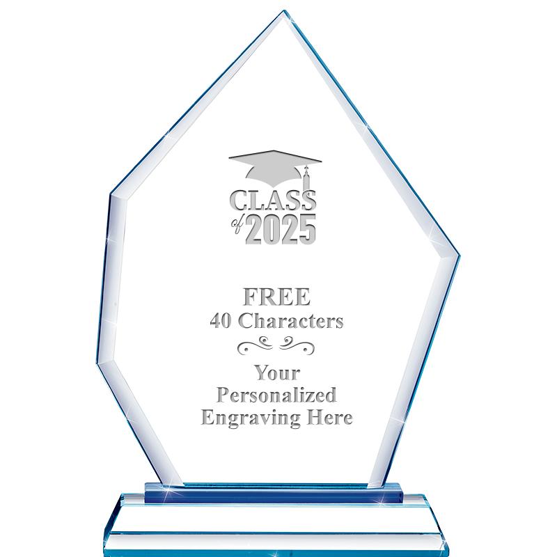 8" BLUE EMPHASIS PEAK CRYSTAL