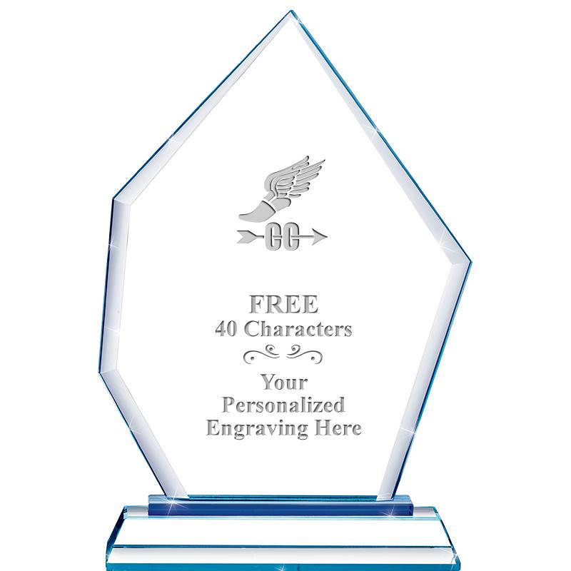 8" BLUE EMPHASIS PEAK CRYSTAL