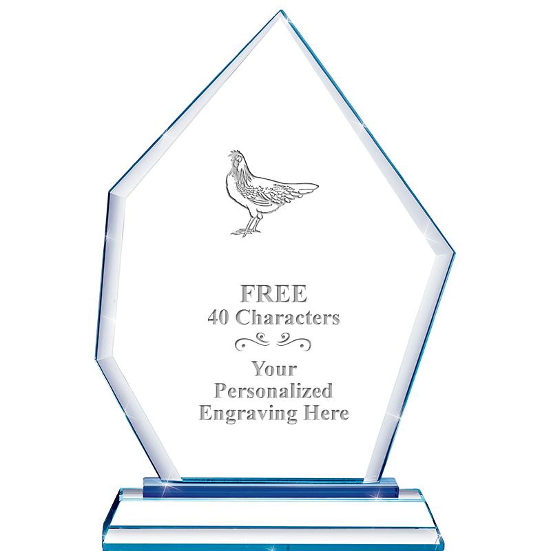 8" BLUE EMPHASIS PEAK CRYSTAL