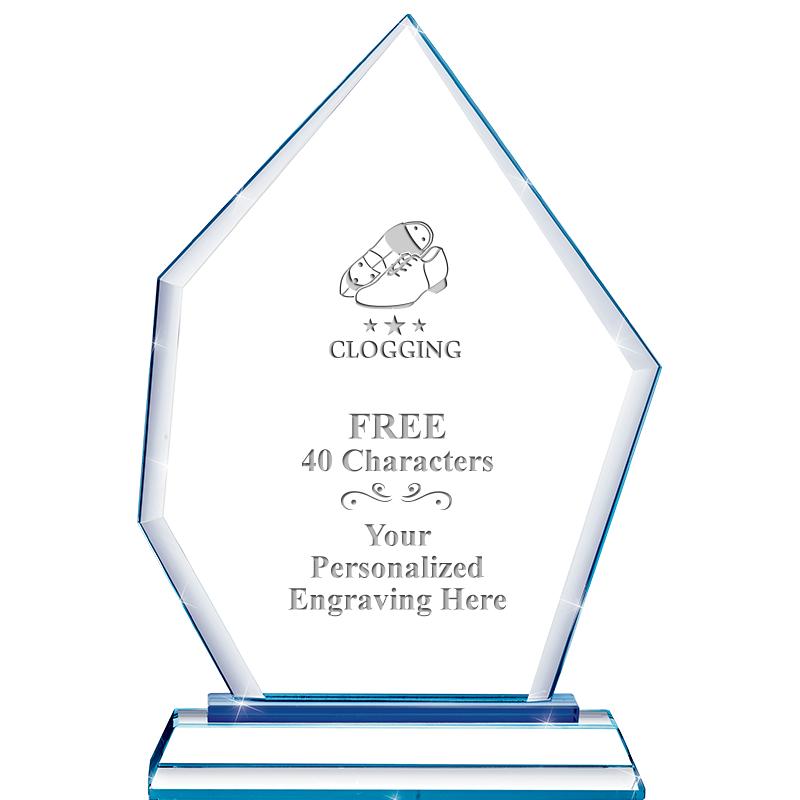 8" BLUE EMPHASIS PEAK CRYSTAL