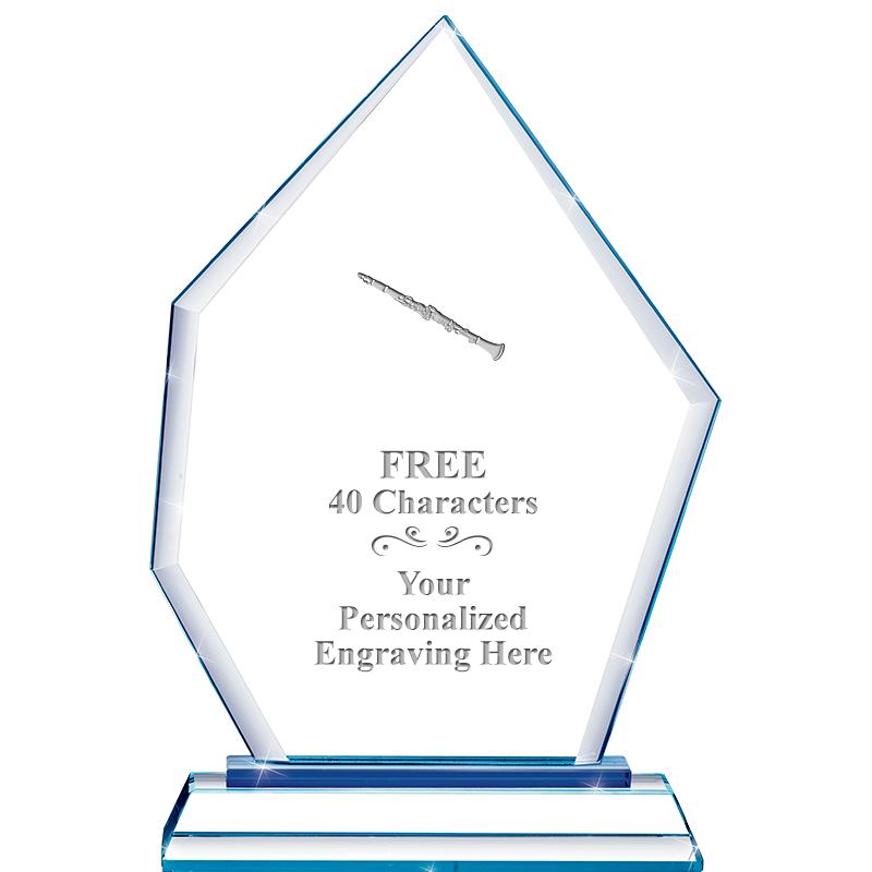 8" BLUE EMPHASIS PEAK CRYSTAL