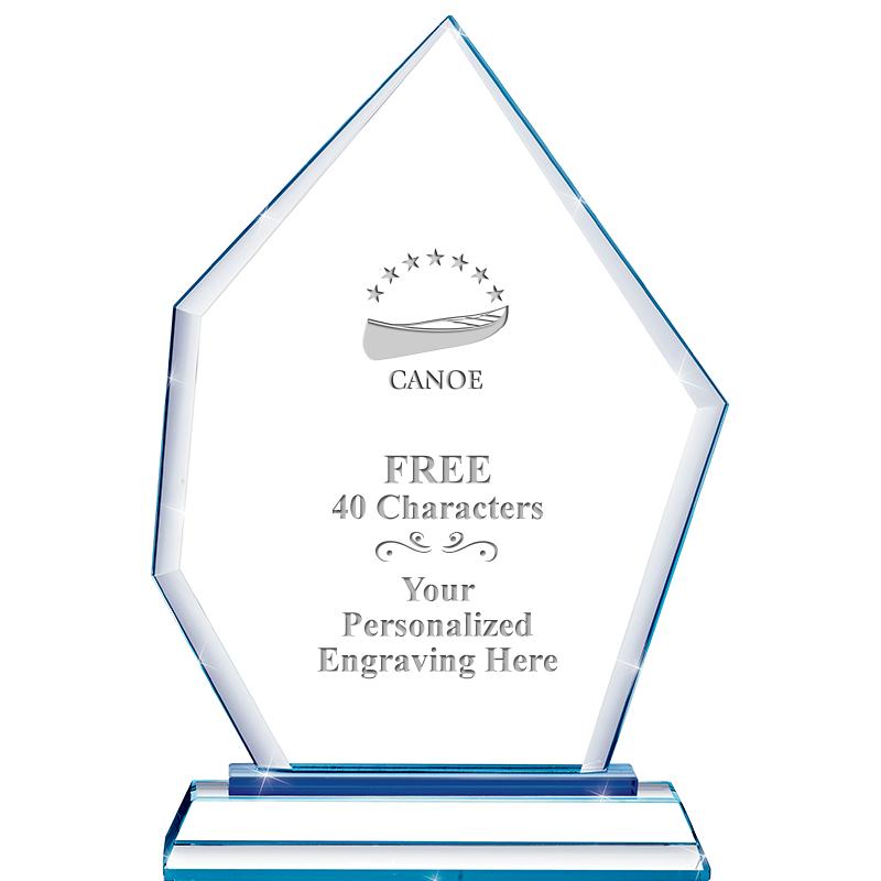 8" BLUE EMPHASIS PEAK CRYSTAL