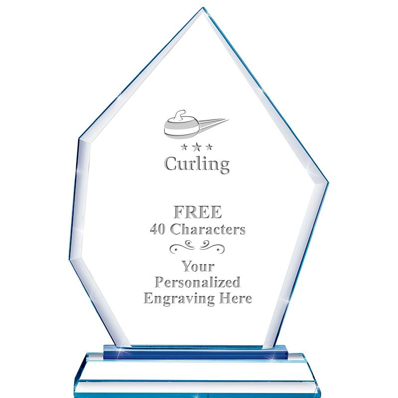 8" BLUE EMPHASIS PEAK CRYSTAL