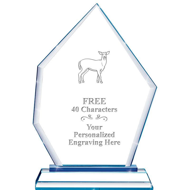 8" BLUE EMPHASIS PEAK CRYSTAL