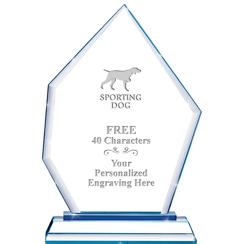 8" BLUE EMPHASIS PEAK CRYSTAL