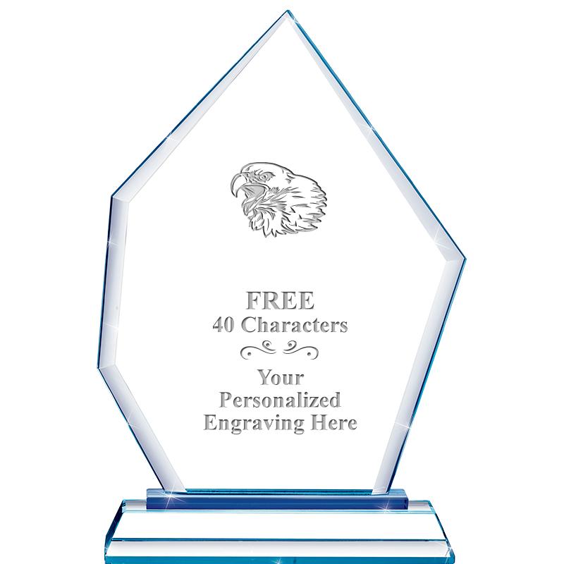 8" BLUE EMPHASIS PEAK CRYSTAL