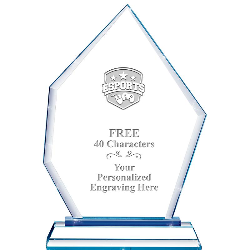 8" BLUE EMPHASIS PEAK CRYSTAL