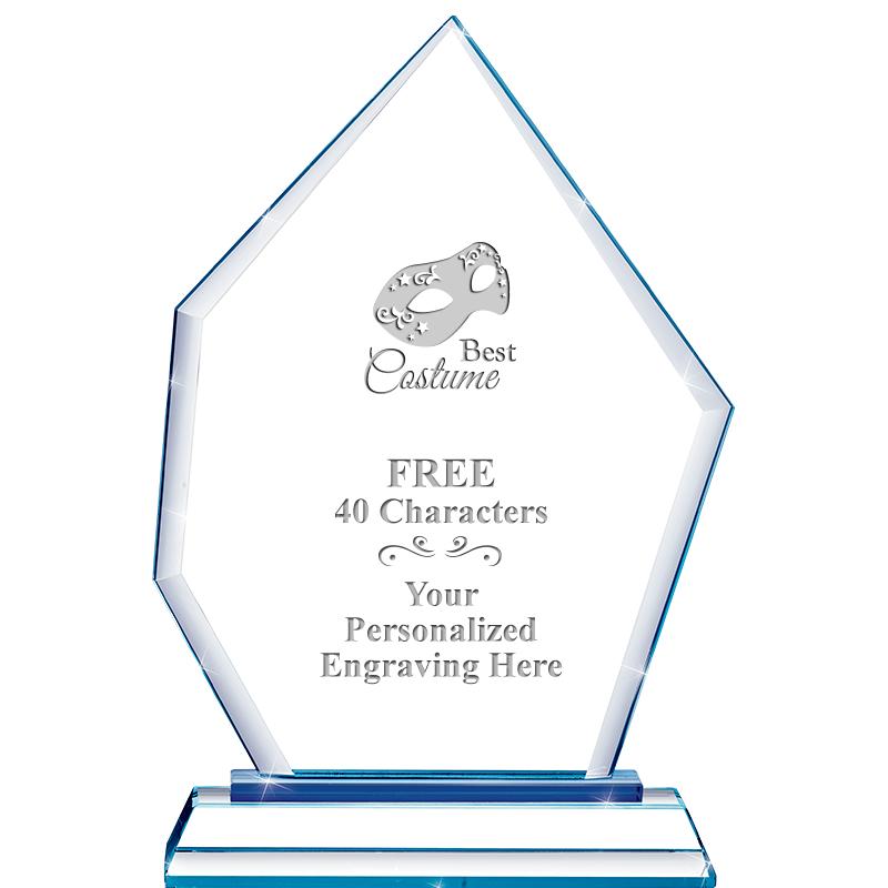 8" BLUE EMPHASIS PEAK CRYSTAL