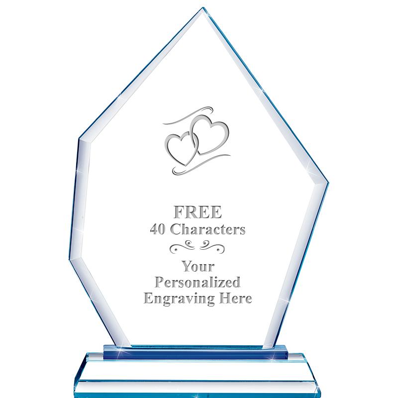 8" BLUE EMPHASIS PEAK CRYSTAL