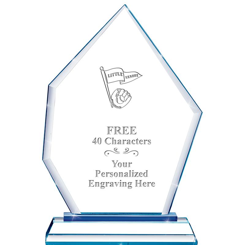 8" BLUE EMPHASIS PEAK CRYSTAL