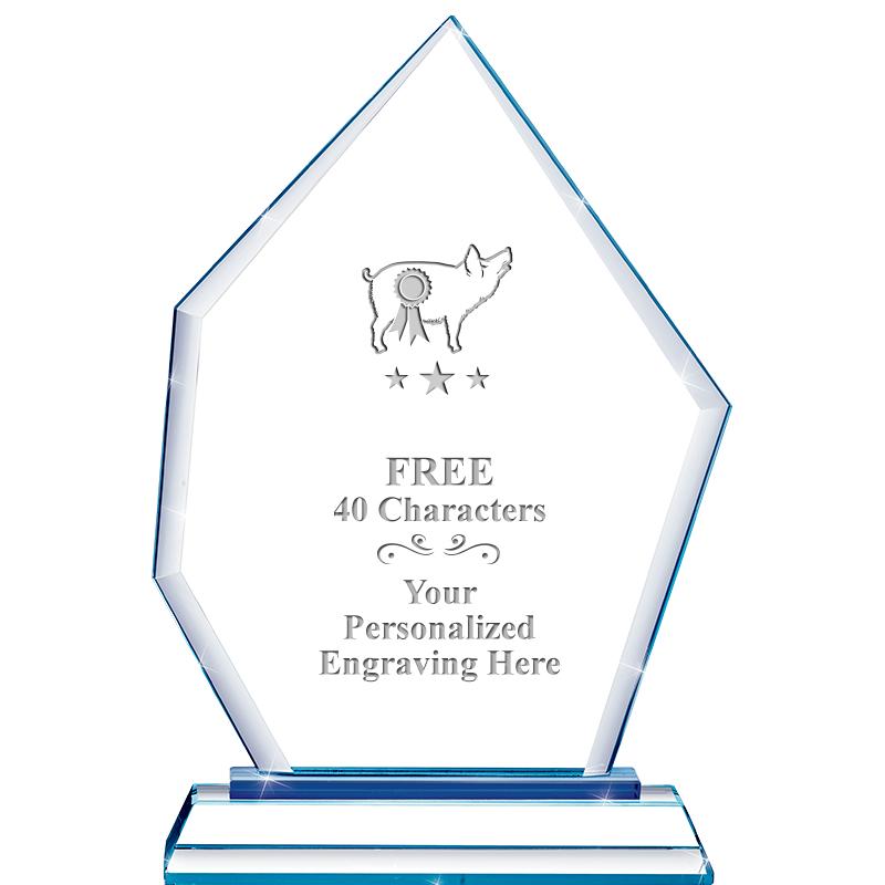 8" BLUE EMPHASIS PEAK CRYSTAL