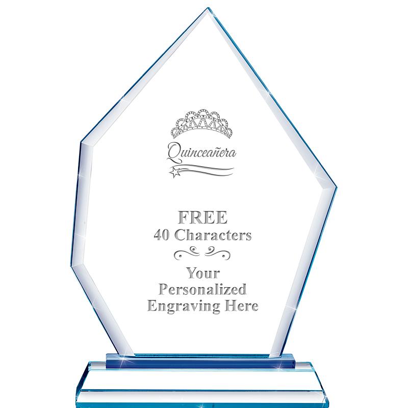 8" BLUE EMPHASIS PEAK CRYSTAL