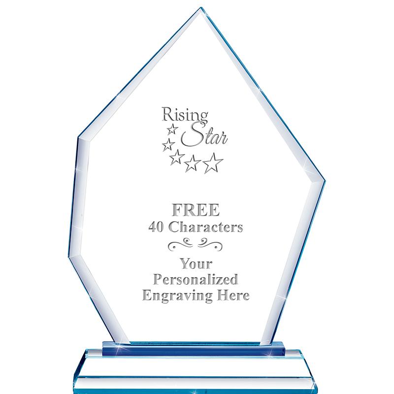 8" BLUE EMPHASIS PEAK CRYSTAL