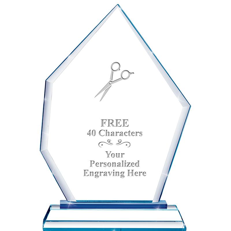 8" BLUE EMPHASIS PEAK CRYSTAL