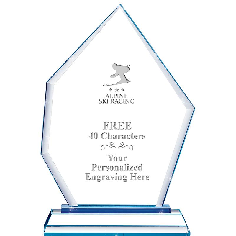 8" BLUE EMPHASIS PEAK CRYSTAL