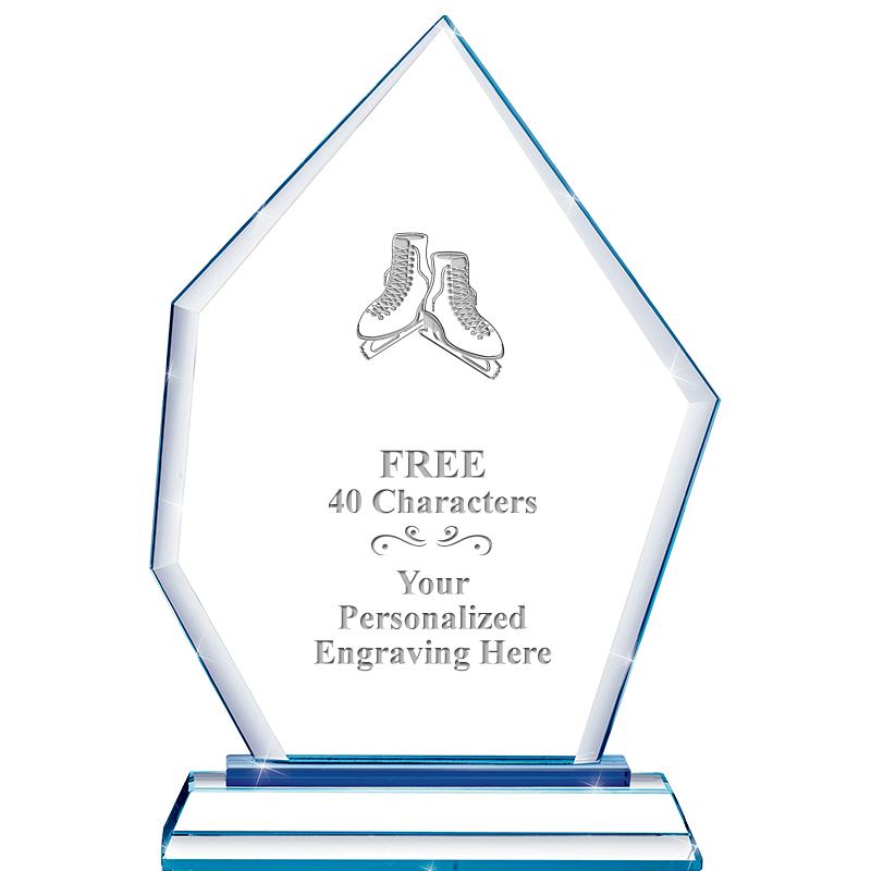 8" BLUE EMPHASIS PEAK CRYSTAL