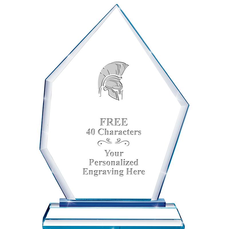 8" BLUE EMPHASIS PEAK CRYSTAL