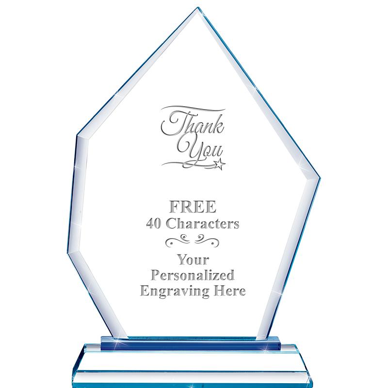 8" BLUE EMPHASIS PEAK CRYSTAL