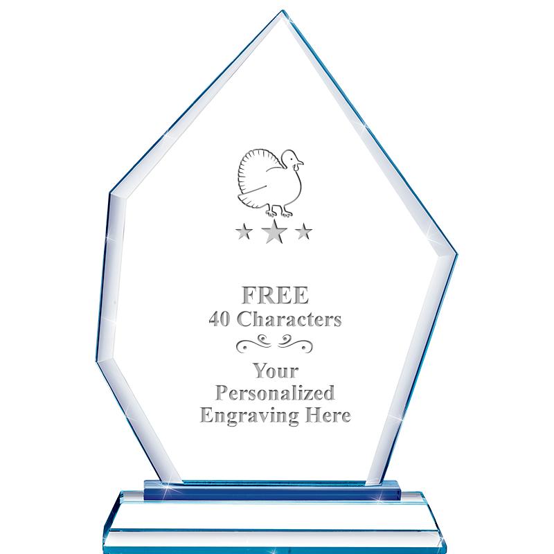 8" BLUE EMPHASIS PEAK CRYSTAL