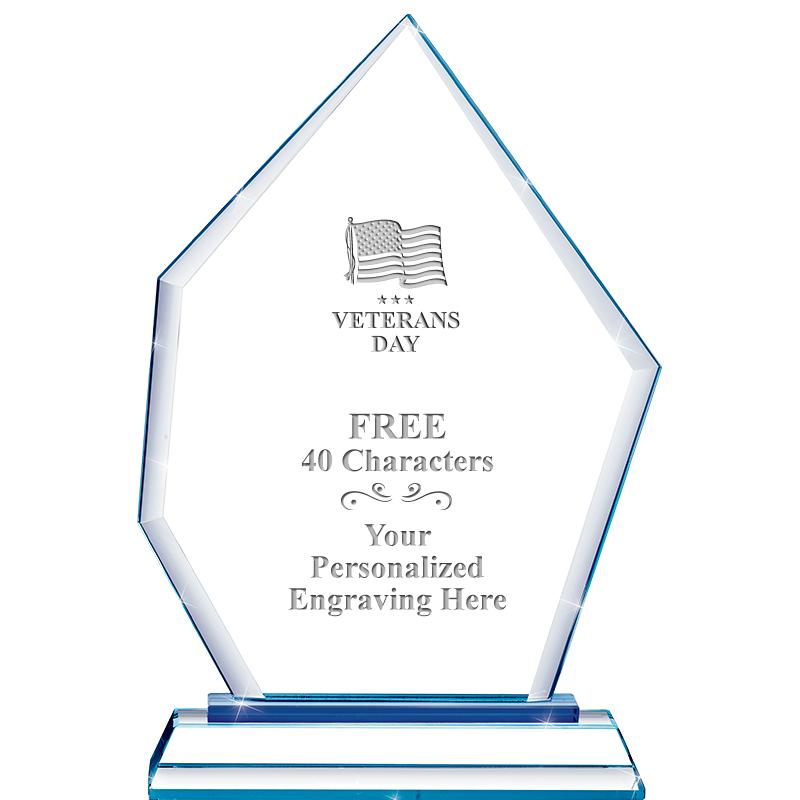 8" BLUE EMPHASIS PEAK CRYSTAL