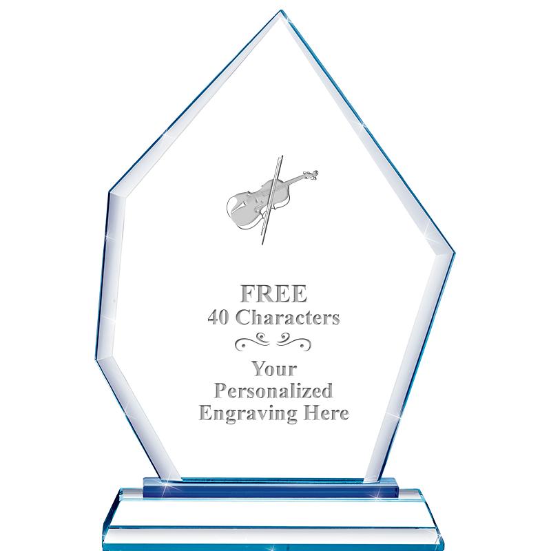 8" BLUE EMPHASIS PEAK CRYSTAL