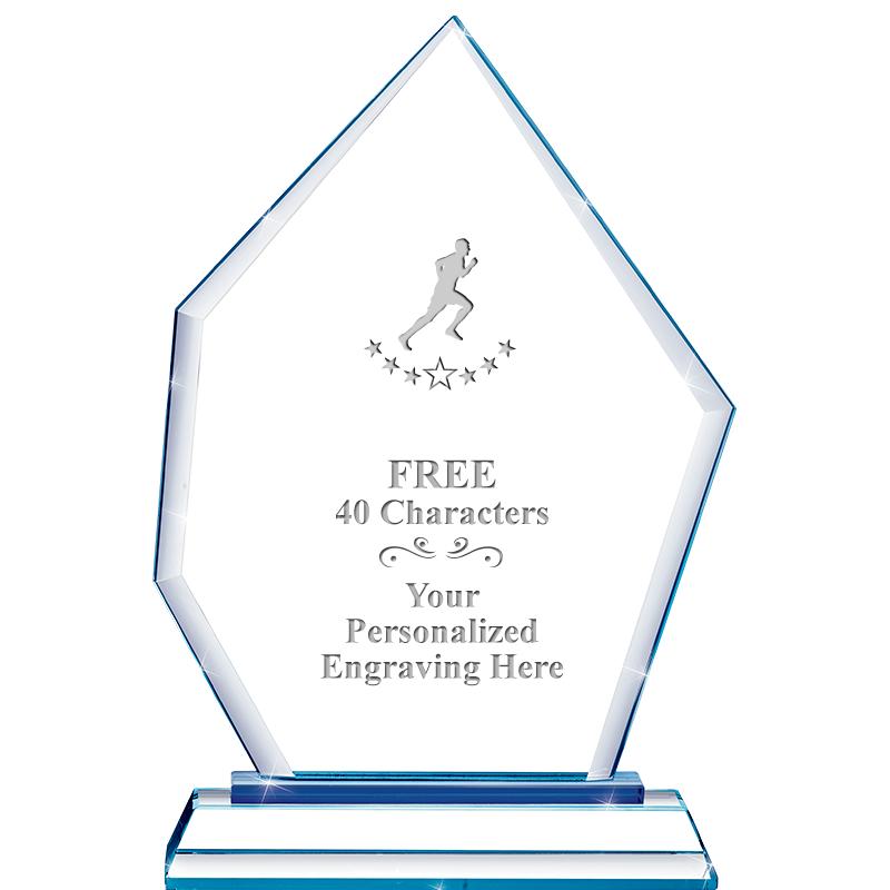 8" BLUE EMPHASIS PEAK CRYSTAL