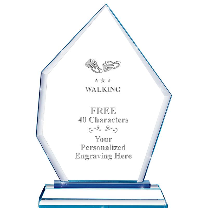 8" BLUE EMPHASIS PEAK CRYSTAL