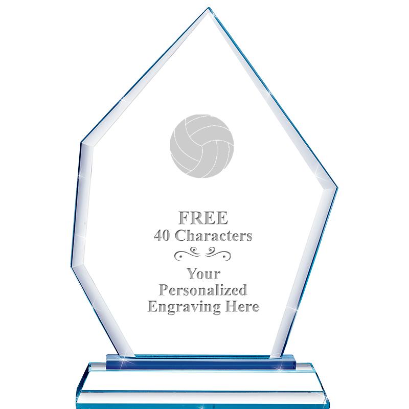 8" BLUE EMPHASIS PEAK CRYSTAL