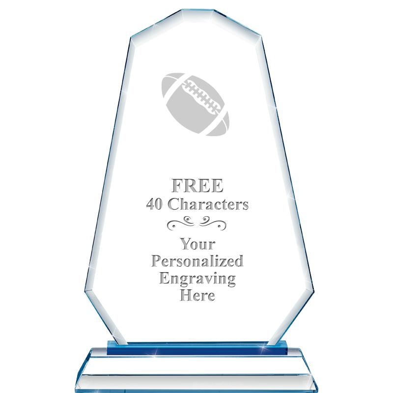 8"BLUE EMPHASIS SUMMIT CRYSTAL