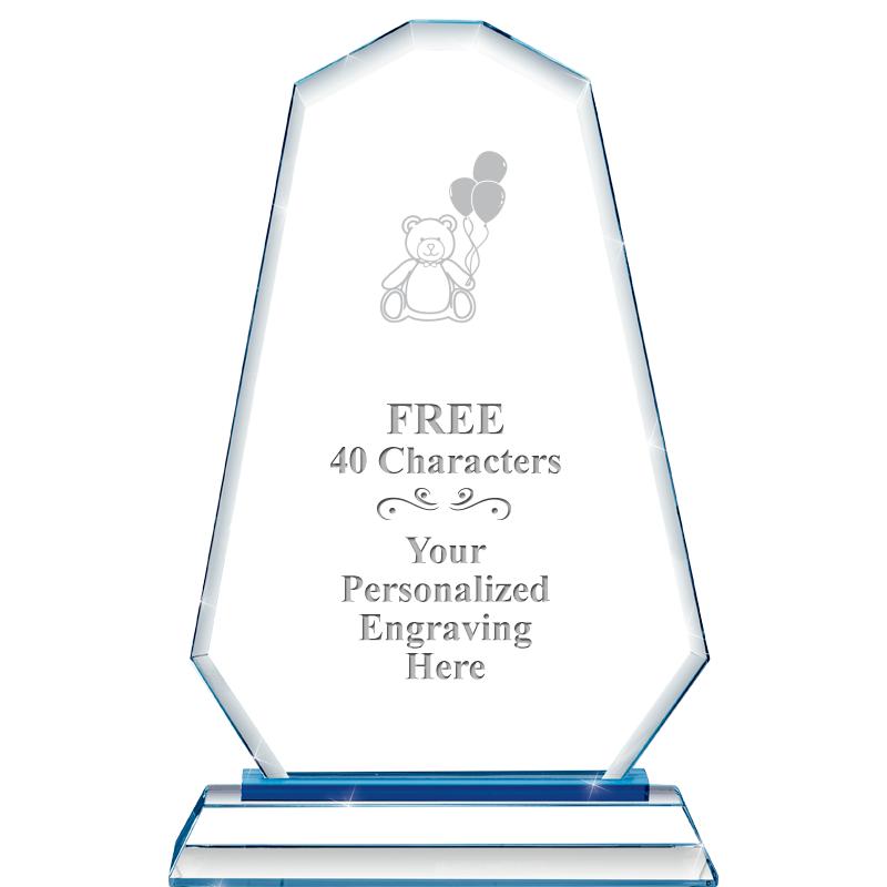 8"BLUE EMPHASIS SUMMIT CRYSTAL