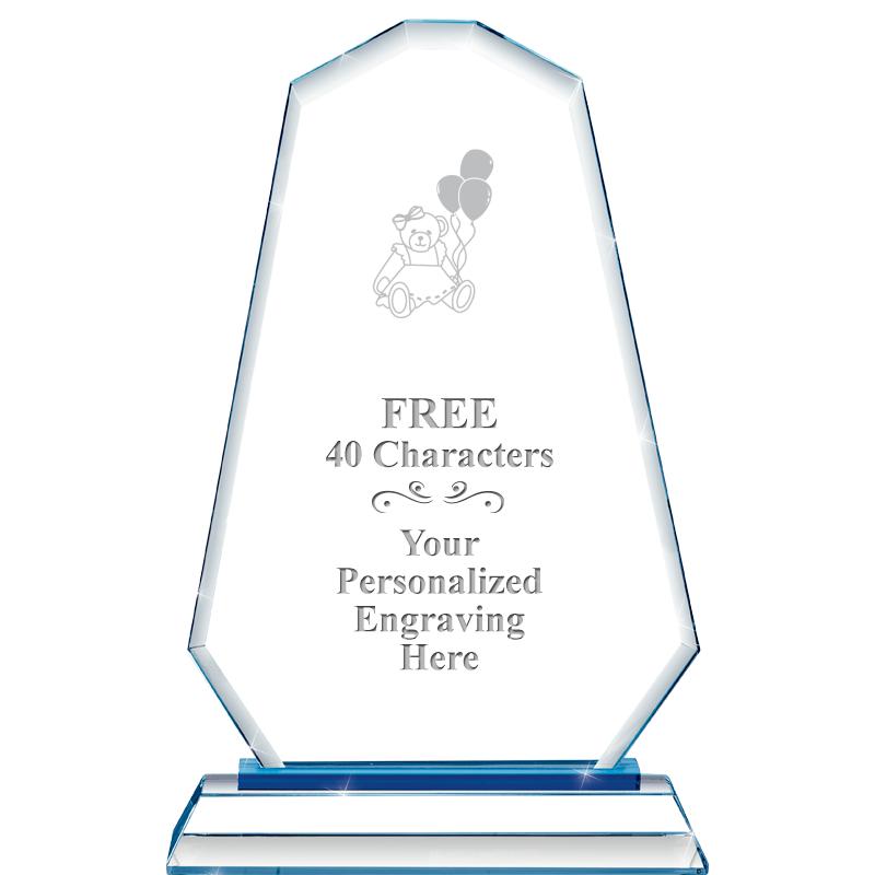 8"BLUE EMPHASIS SUMMIT CRYSTAL