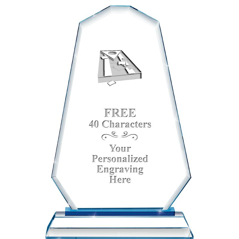 8"BLUE EMPHASIS SUMMIT CRYSTAL