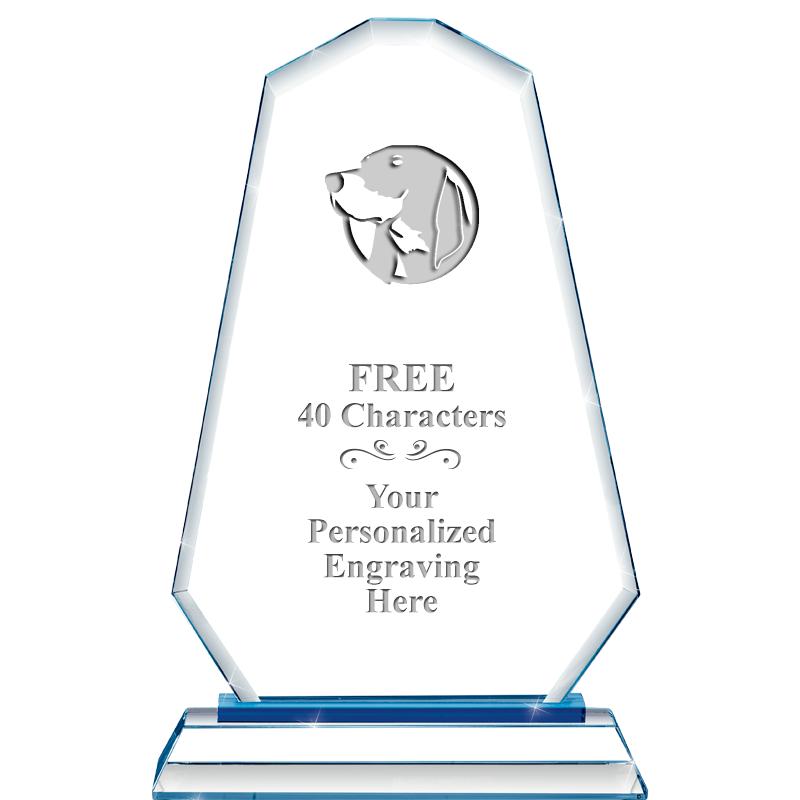 8"BLUE EMPHASIS SUMMIT CRYSTAL