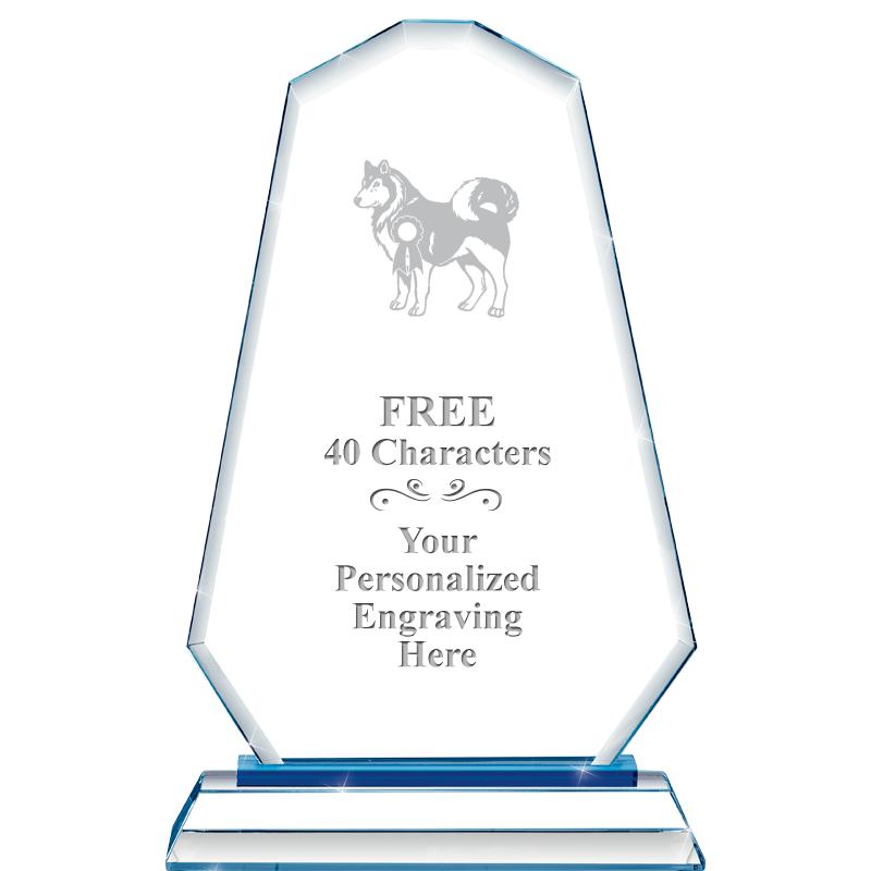 8"BLUE EMPHASIS SUMMIT CRYSTAL