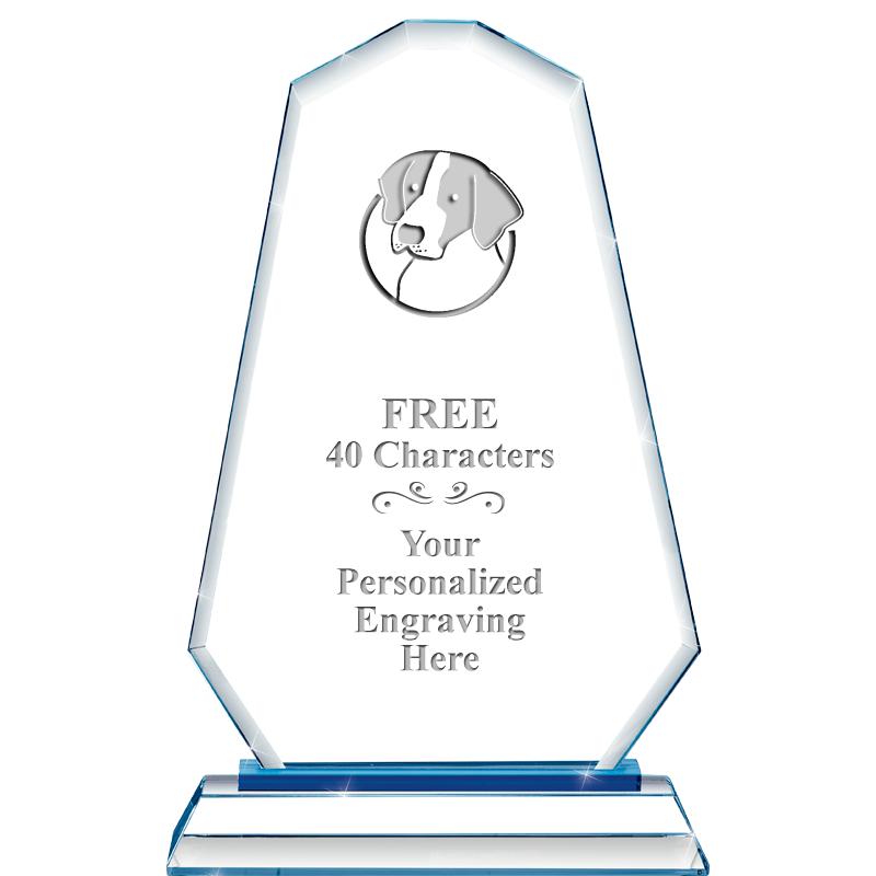 8"BLUE EMPHASIS SUMMIT CRYSTAL