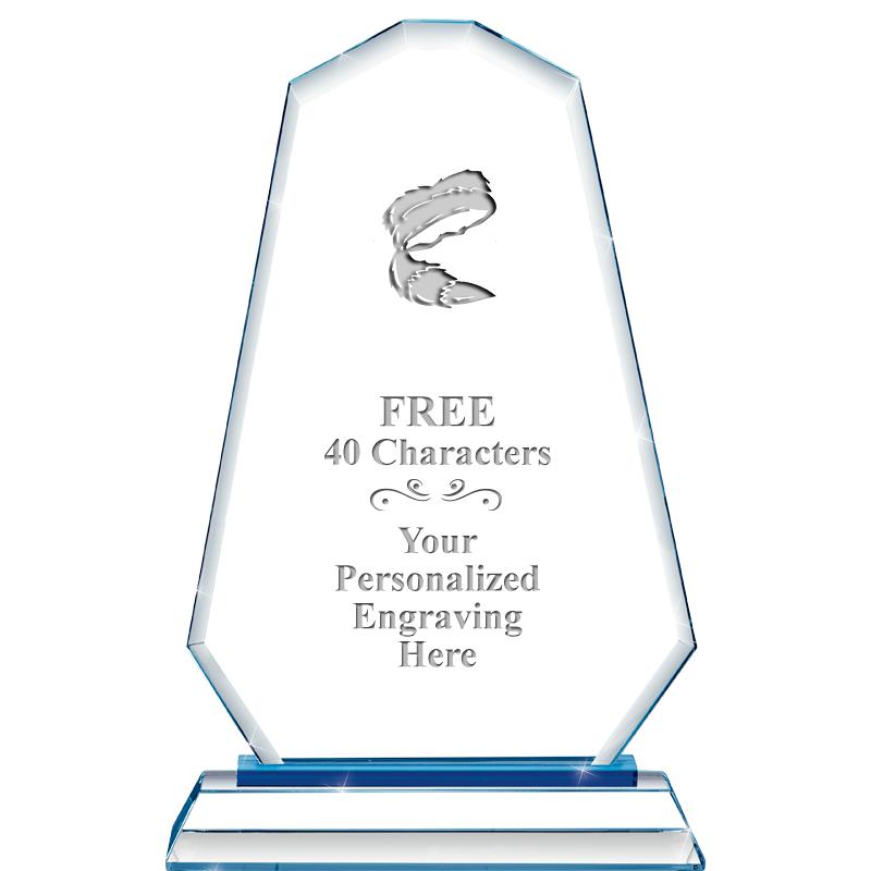 8"BLUE EMPHASIS SUMMIT CRYSTAL