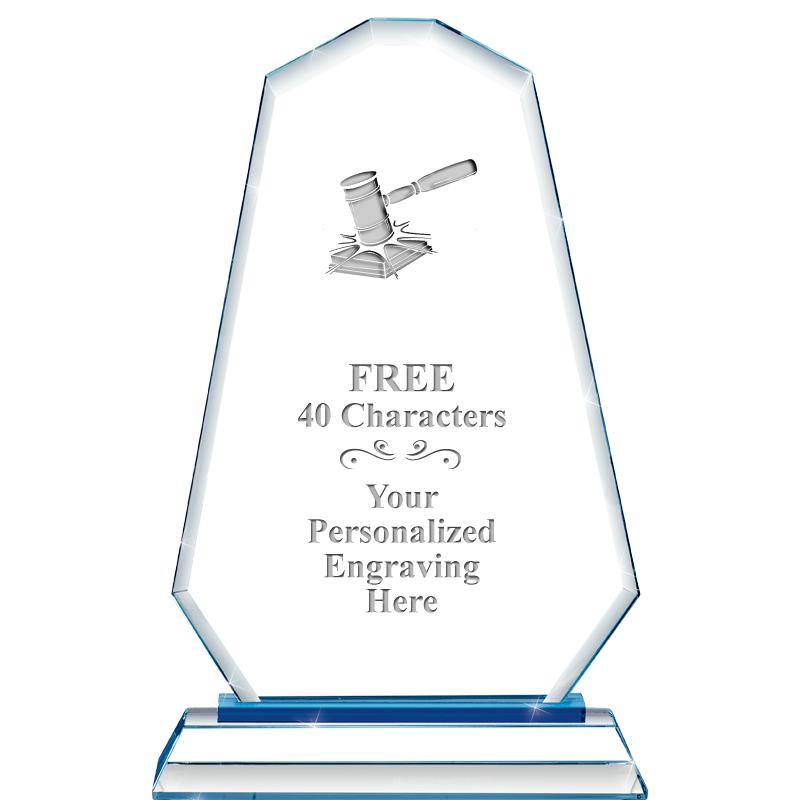 8"BLUE EMPHASIS SUMMIT CRYSTAL