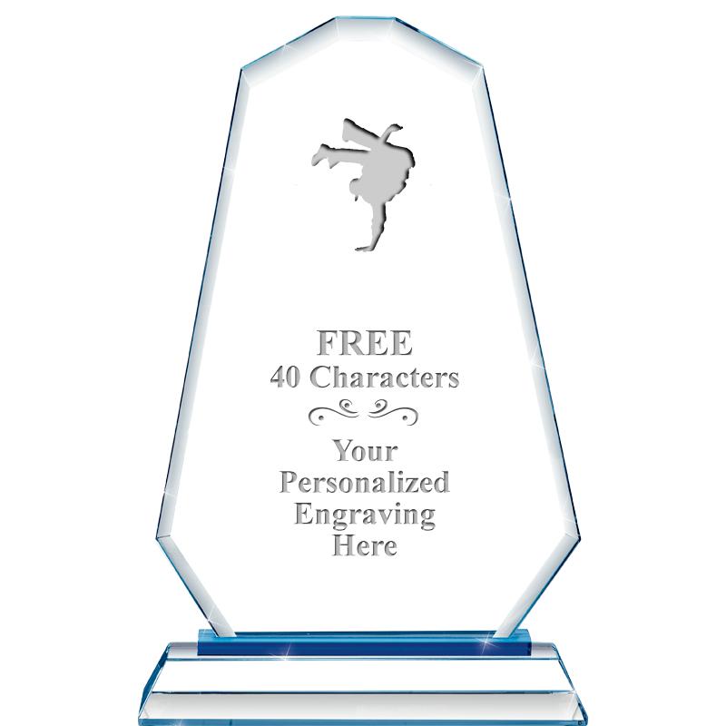 8"BLUE EMPHASIS SUMMIT CRYSTAL