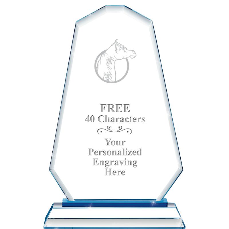 8"BLUE EMPHASIS SUMMIT CRYSTAL