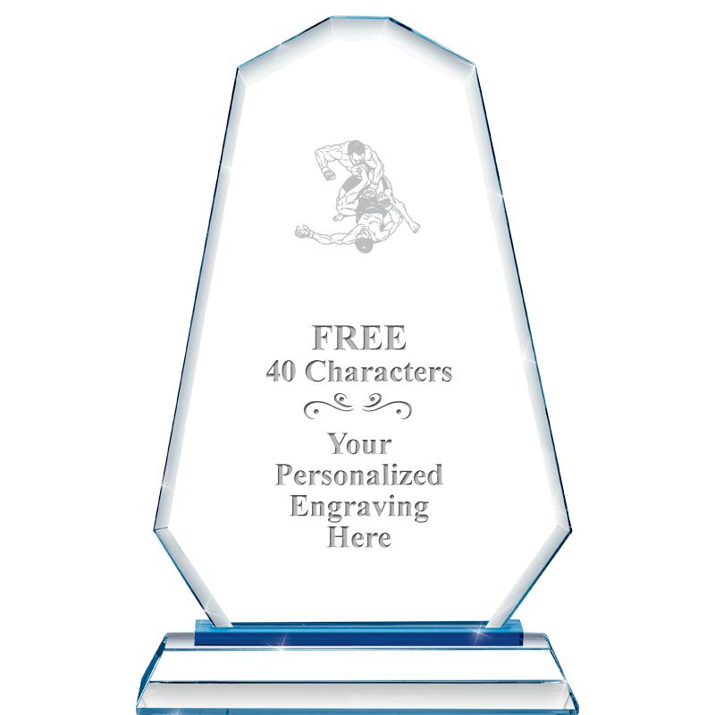 8"BLUE EMPHASIS SUMMIT CRYSTAL