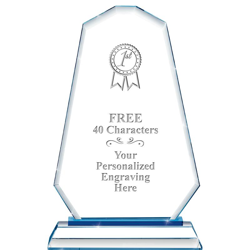 8"BLUE EMPHASIS SUMMIT CRYSTAL