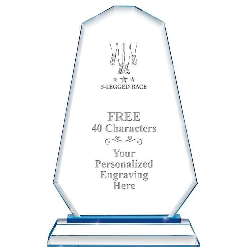 8"BLUE EMPHASIS SUMMIT CRYSTAL