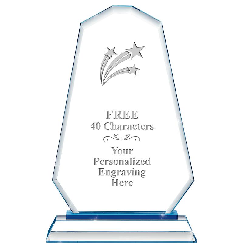 8"BLUE EMPHASIS SUMMIT CRYSTAL