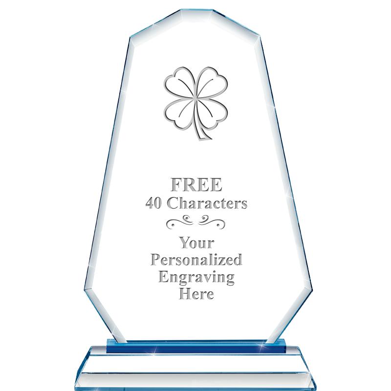 8"BLUE EMPHASIS SUMMIT CRYSTAL