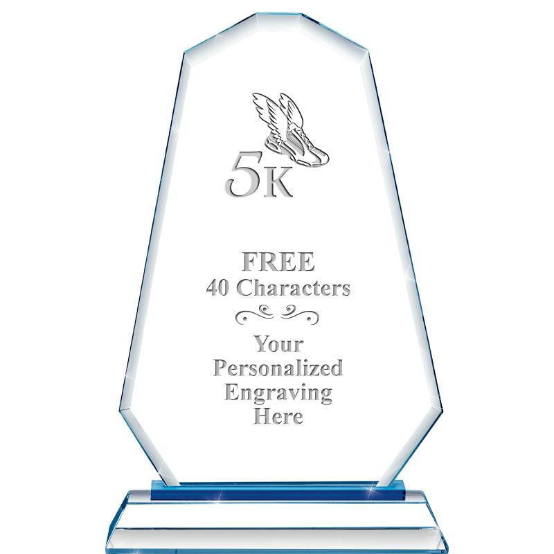 8"BLUE EMPHASIS SUMMIT CRYSTAL