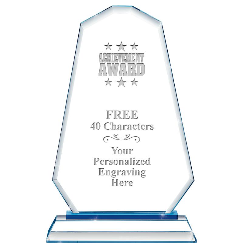 8"BLUE EMPHASIS SUMMIT CRYSTAL